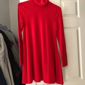 Red Shein Turtle neck sweater